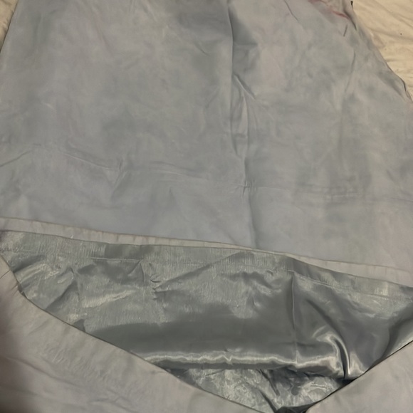 Vintage light blue suede skirt - Picture 3 of 3